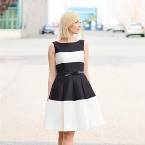 Kate Spade | Black & Ivory Colorblock Dress
